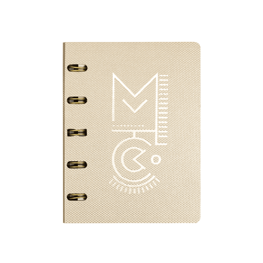 Caderno Ótima Systemflex Mettalic Mini 70 Folhas Dourado