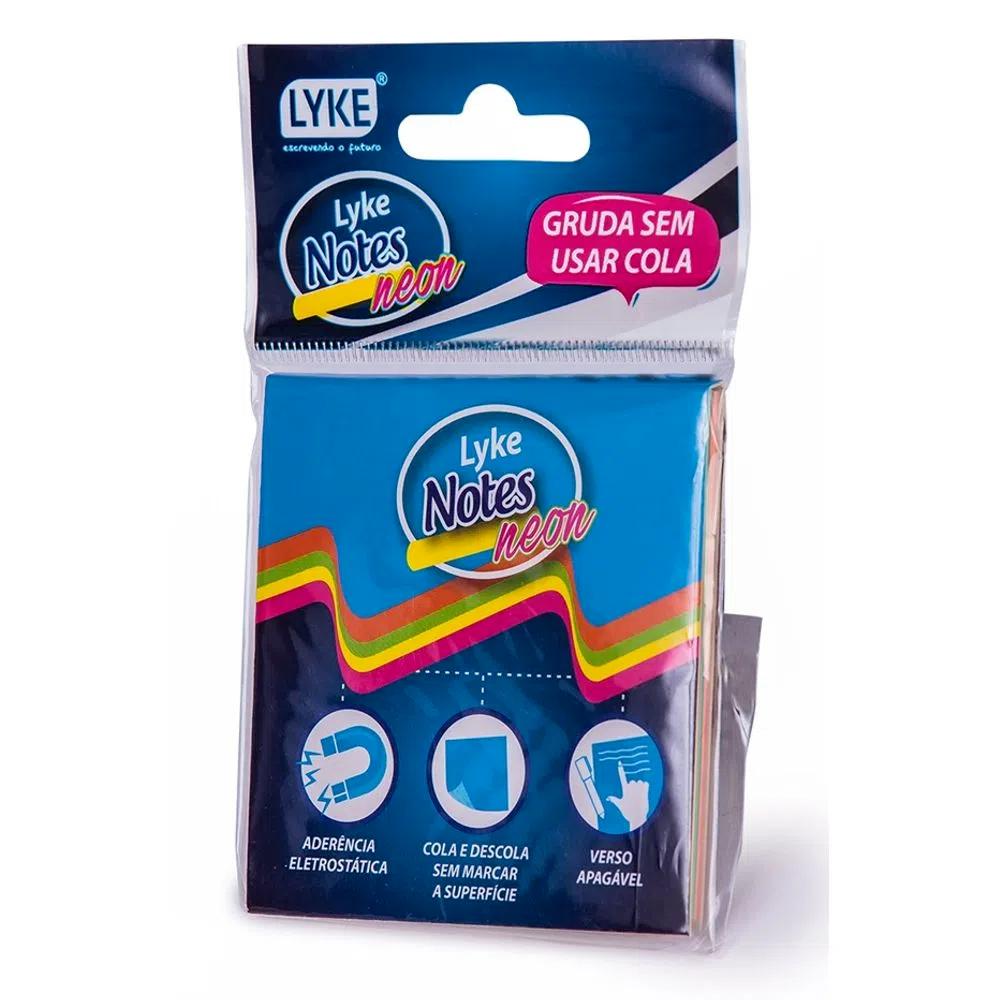 Bloco Anotação Lyke 76x76 mm Estático com 50 Folhas