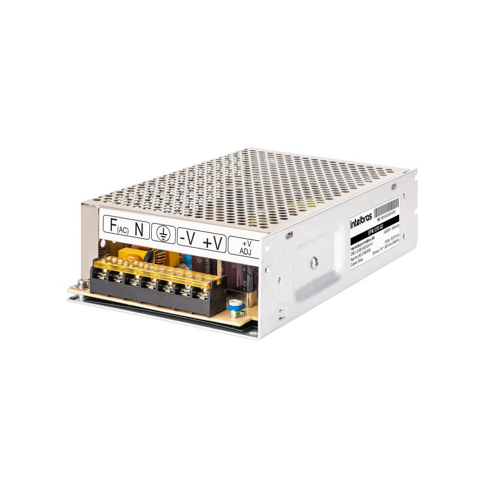 Fonte AC DC 12,8V 20A Metálica EFM 1220 G2 Intelbras