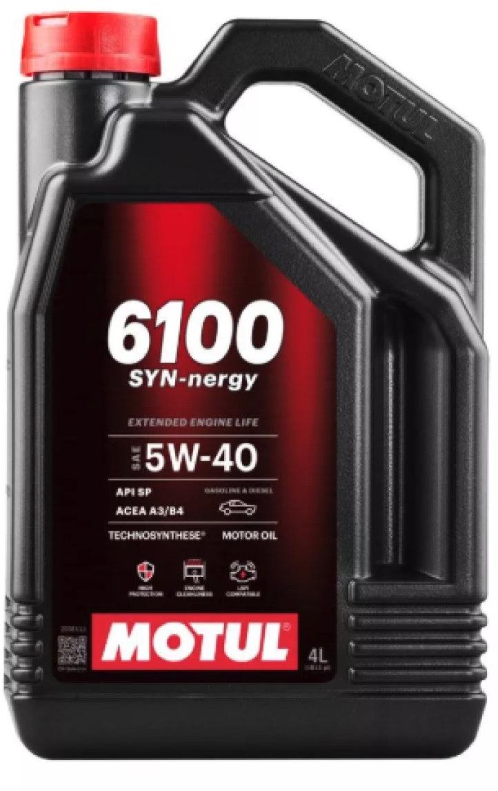 Óleo Para Motor de Carro MOTUL 6100 SYN-NERGY 5W-40 4L 112962