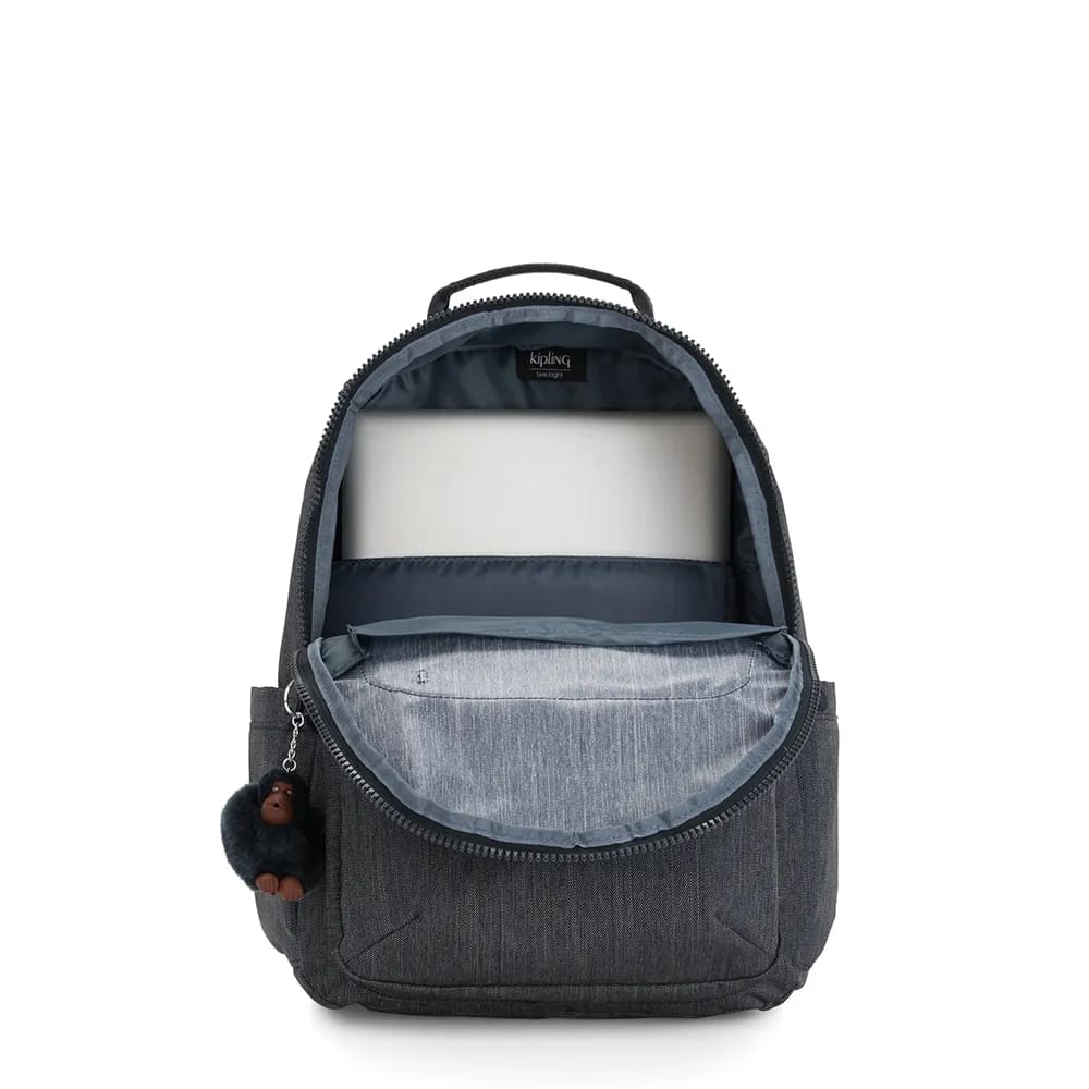 Mochila Kipling Seoul Grande Marine Navy Jeans