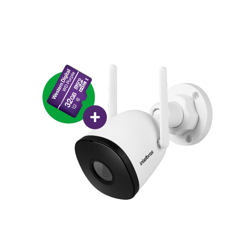 Câmera Externa Inteligente Wi-Fi Full HD Intelbras iM5 SC Com MicroSD 32GB