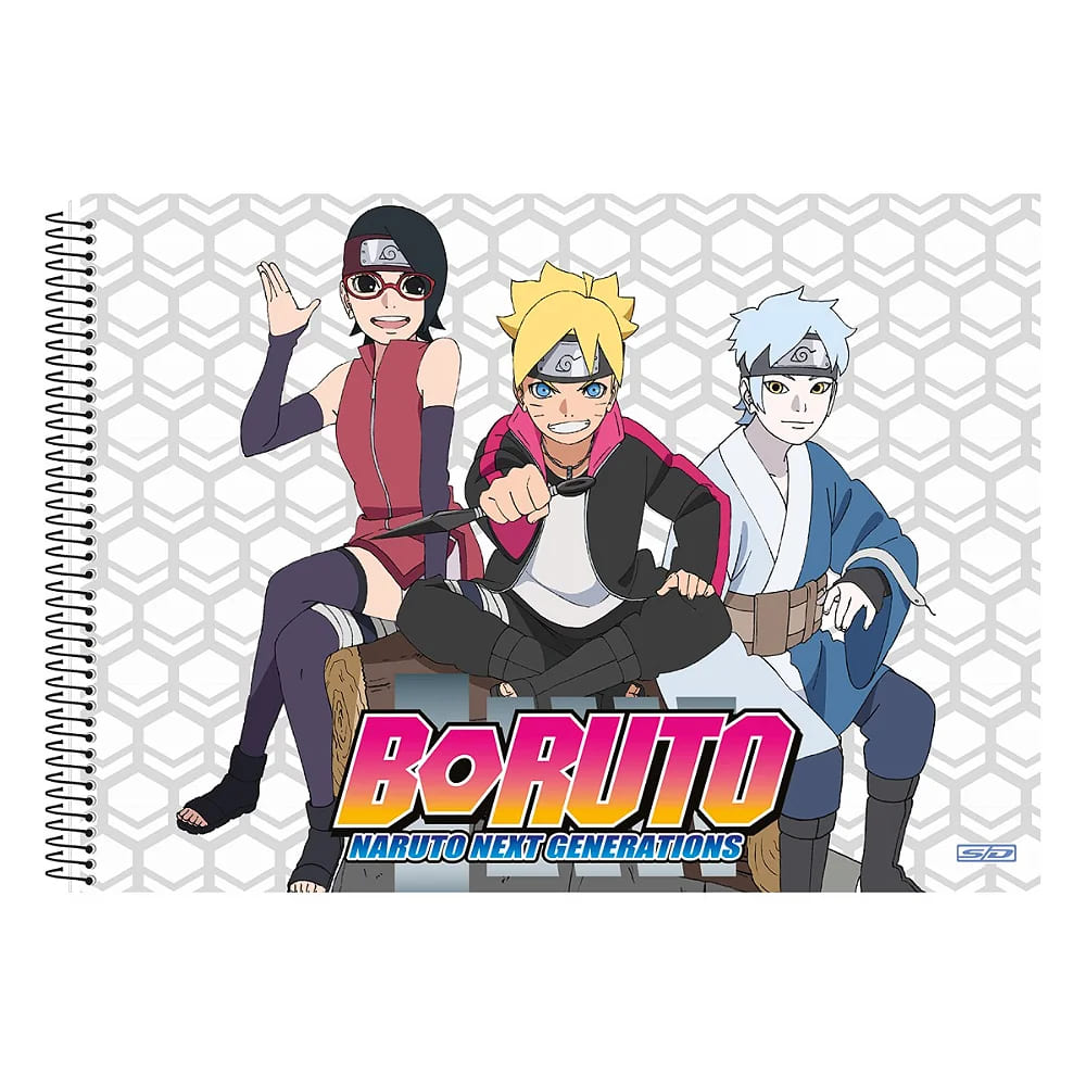 Caderno Cartografia São Domingos Boruto 60 Folhas Espiral Sortido