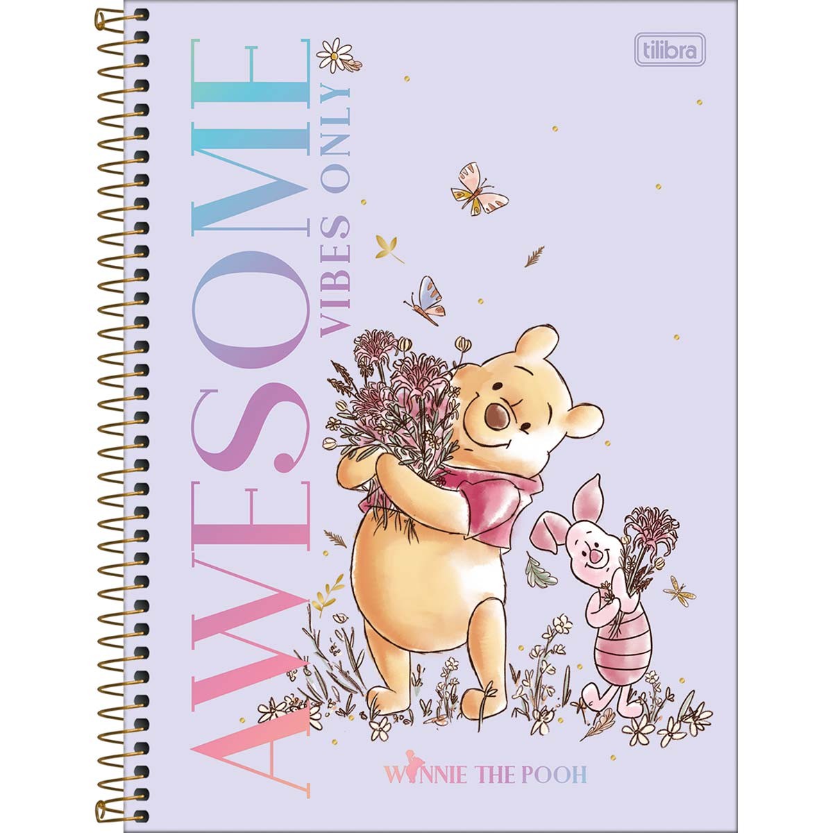 Caderno Universitário Tilibra Pooh Capa Dura 160 Folhas 10 Matérias Sortido