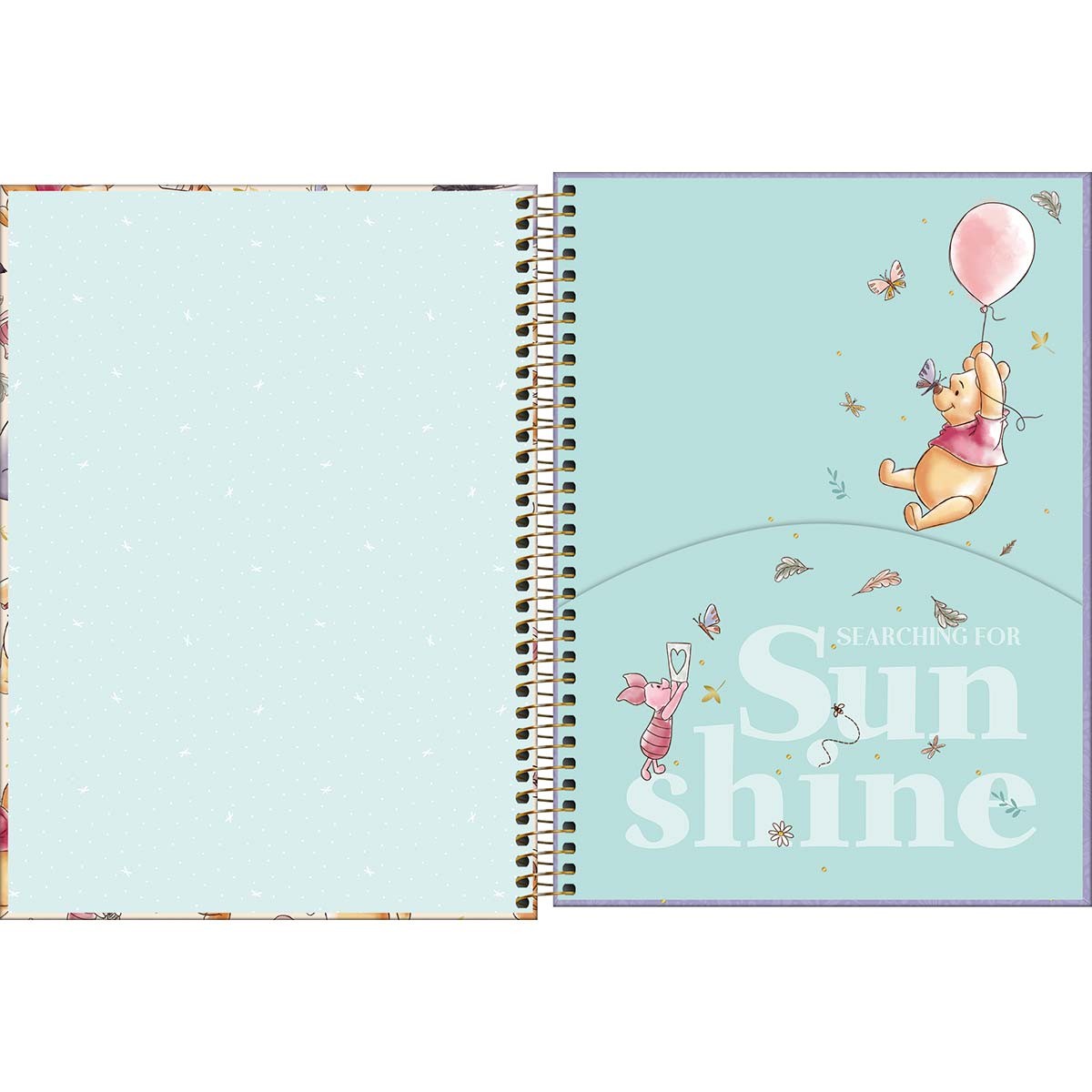 Caderno Universitário Tilibra Pooh Capa Dura 160 Folhas 10 Matérias Sortido