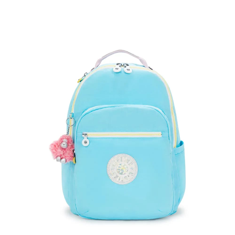 Mochila Kipling Seoul Blue Sea Mix Grande
