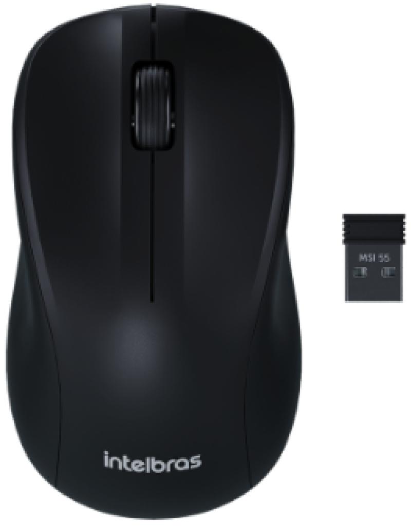 Mouse Intelbras MSI55 Sem Fio Preto