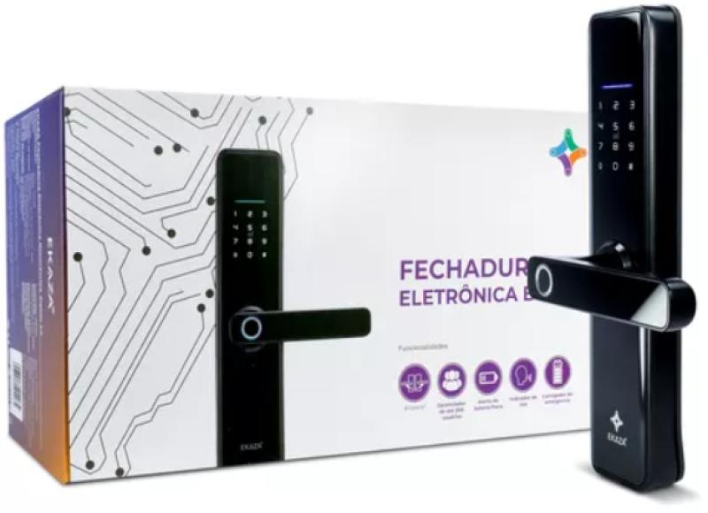 Fechadura Digital Inteligente Biométrica Embutir Ekaza EKAVT229Z