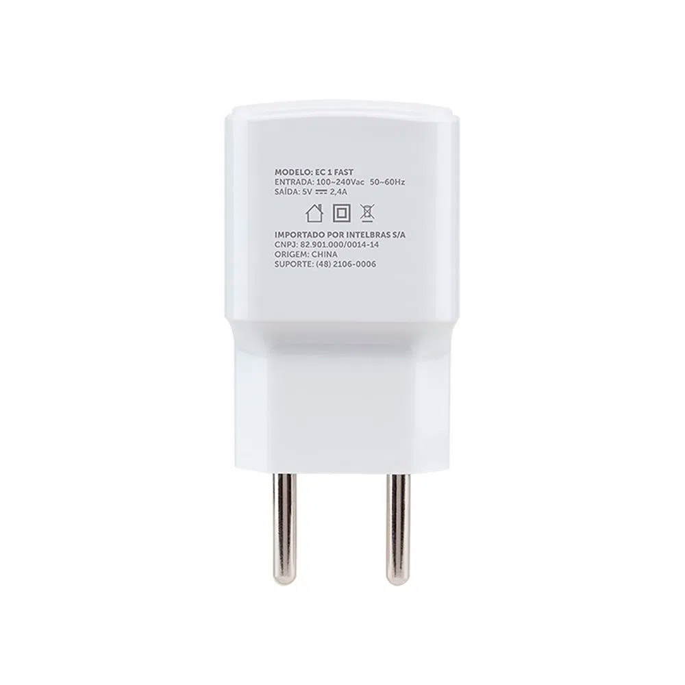 Carregador USB Intelbras EC1 FAST Branco