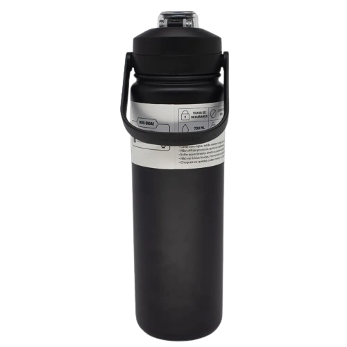 Garrafa Térmica Nanquim Zonacriativa 700ml Grande Preta