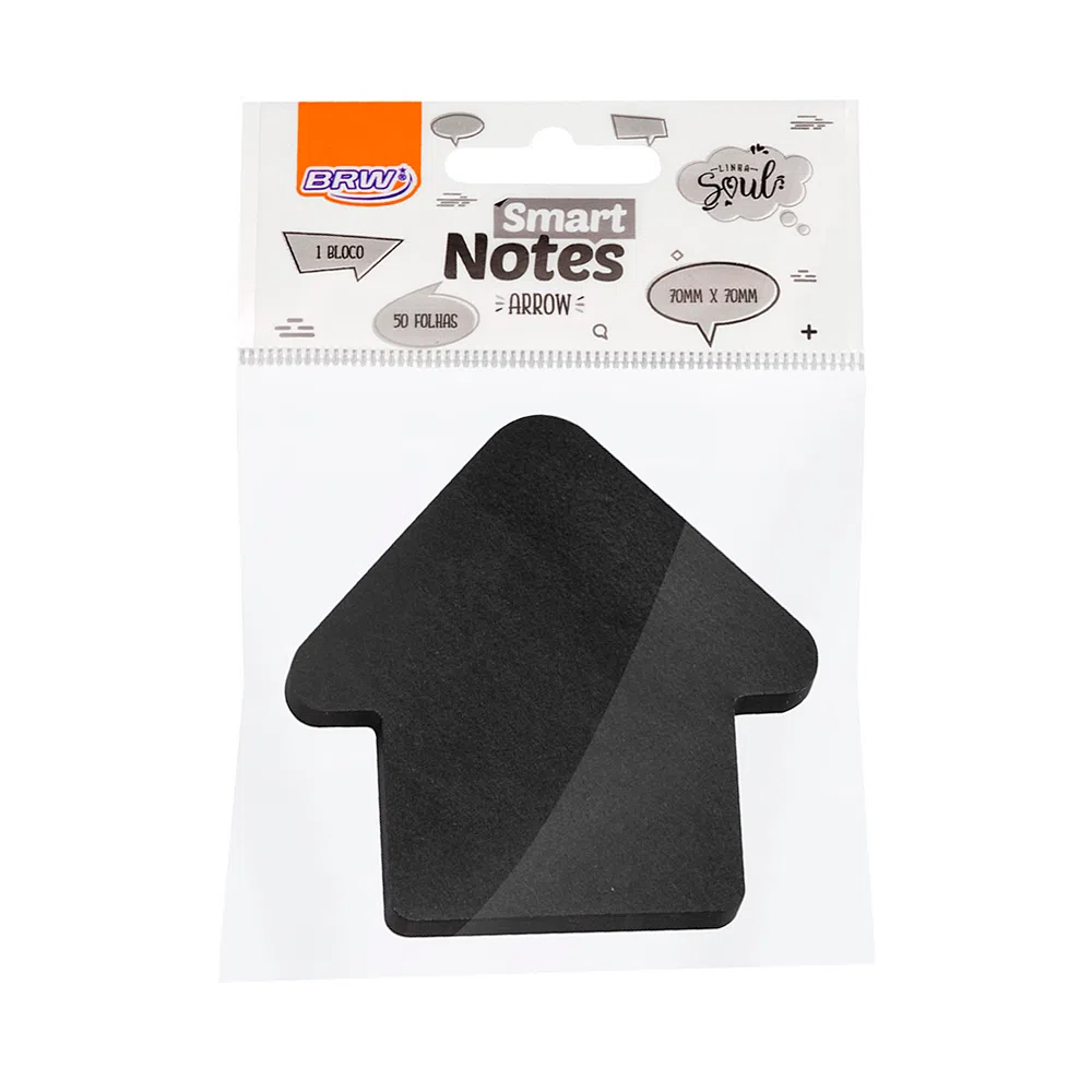 Bloco Anotação BRW Arrow Seta Smart 70x70 Notes