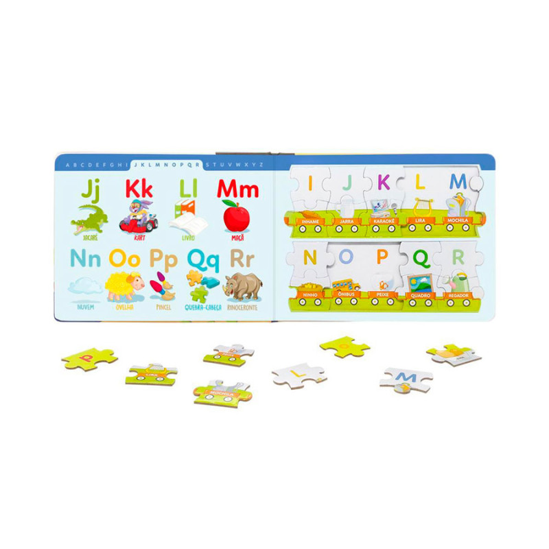 Livro Todolivro Escolinha Quebra Cabeça Alfabeto