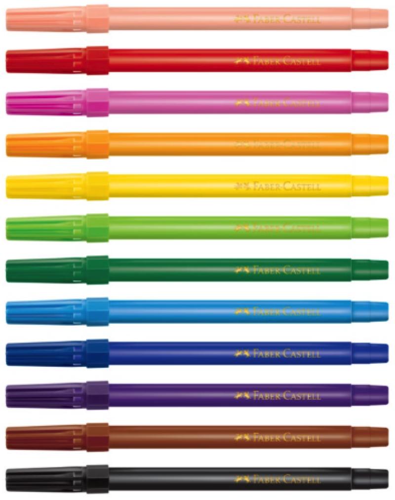 Caneta Hidrocor Faber Castell 12 Cores