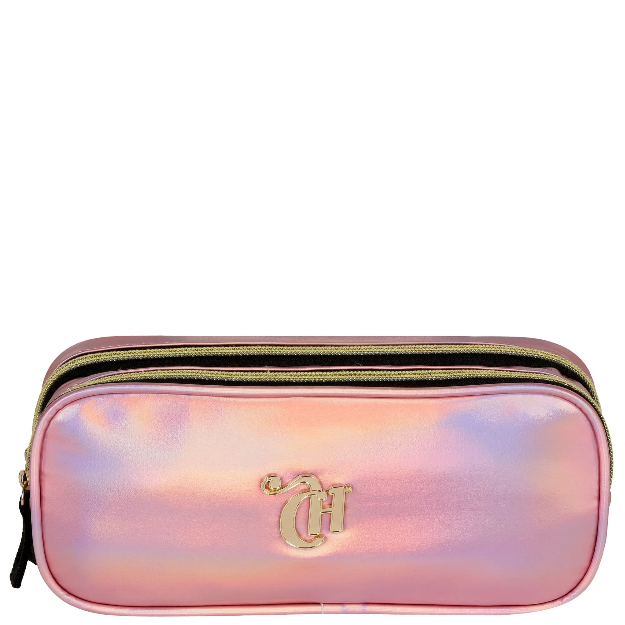 Estojo Escolar Sestini Capricho X05 2 Divisórias Rosa