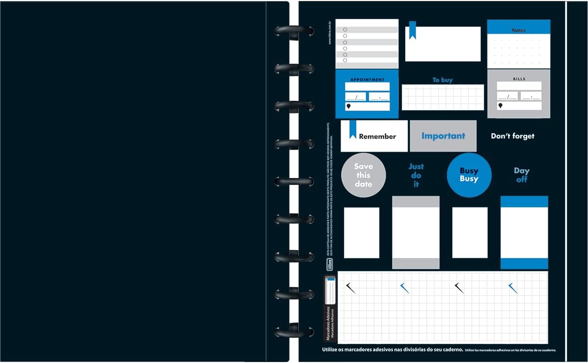 Caderno Universitário Tilibra Tilidisco Académie Colegial Médio 80 Folhas 1 Matéria