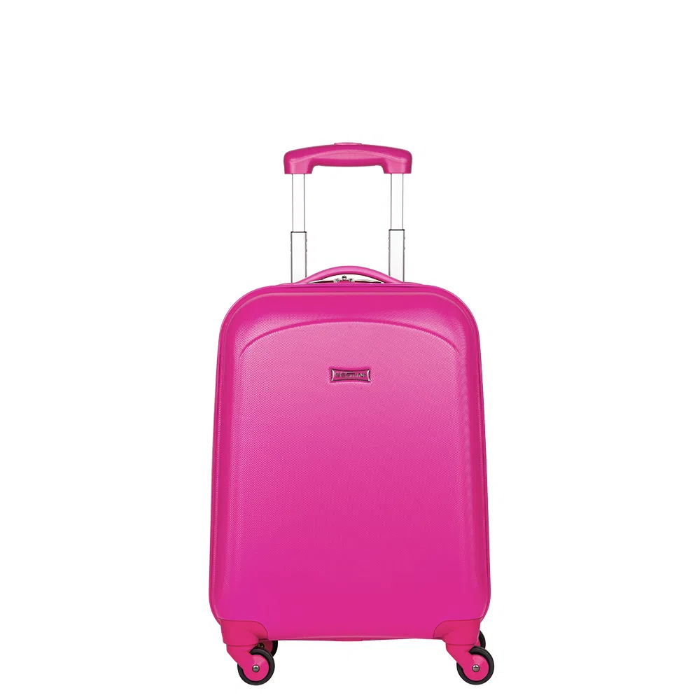 Mala de Rodinha Sestini Bordo Colors Pequena 360 Graus com Limitador de Abertura Pink