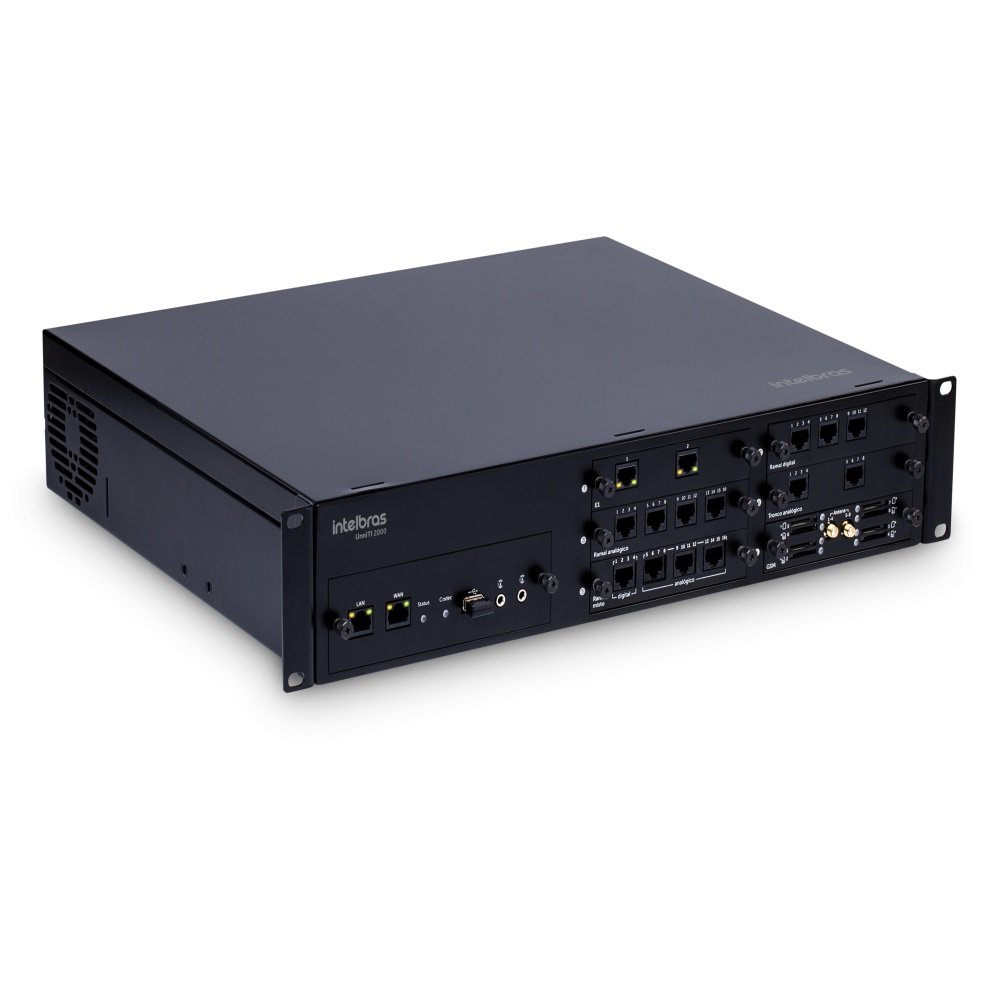 Central Telefônica Híbrida UnniTI 2000 Intelbras