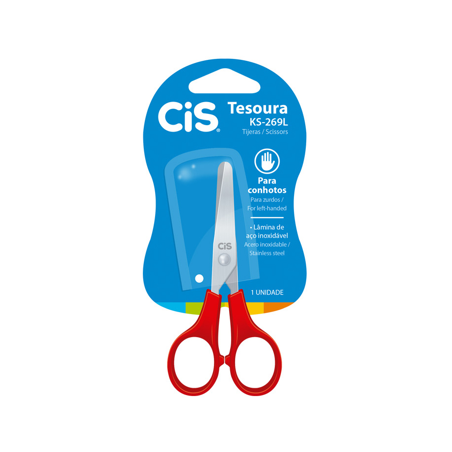 Tesoura Escolar CIS Kids KS-269L Sortido
