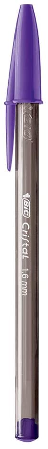 Caneta Esferográfica BIC Cristal Intenso 1.6 mm Ponta Grossa 6 Unidades