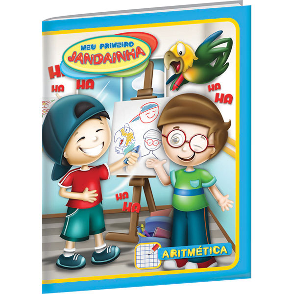 Caderno Brochura Jandaia Meu Primeiro Jandainha Capa Dura Pauta Verde 40 Folhas Sortido