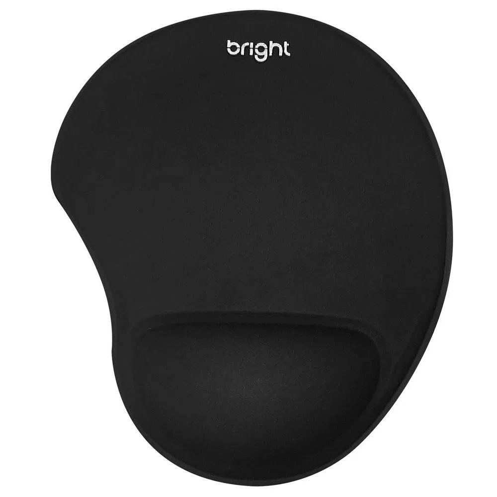 Pad Mouse Bright com Apoio em Gel Preto