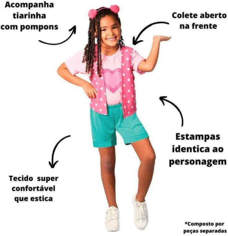 Fantasia Infantil Maria Clara e JP Tam M Super Magia