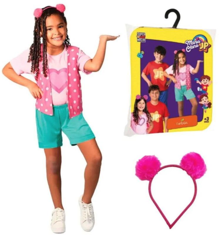 Fantasia Infantil Maria Clara e JP Tam M Super Magia