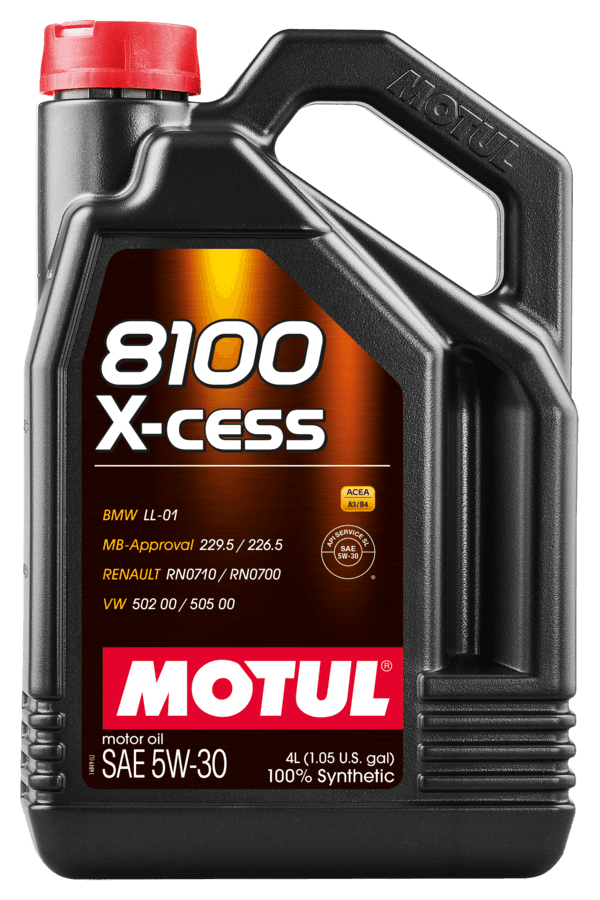 Óleo Para Motor de Carro MOTUL 8100 X-CESS 5W-30 4L 108945
