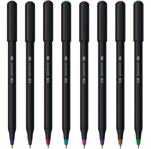 Caneta Esferográfica CIS Pentonic Super Leve Ponta 0.7 mm Unidade Sortido