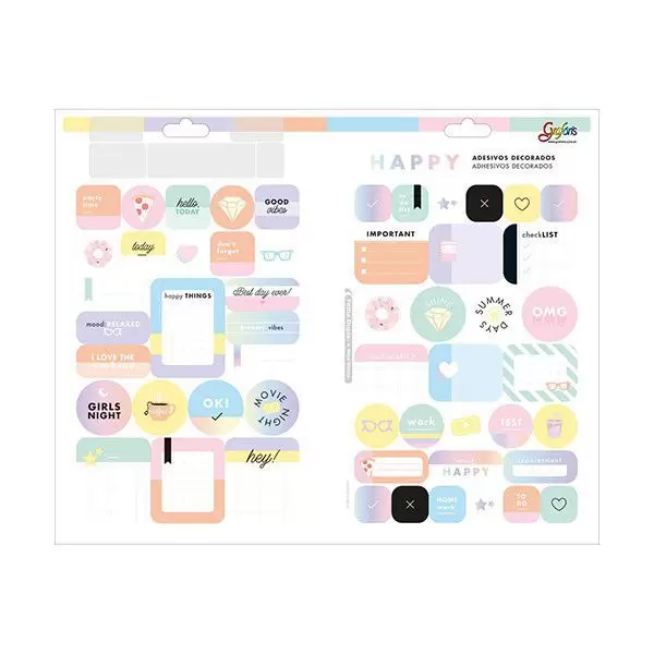 Adesivo Tilibra Happy Duplo Metálico