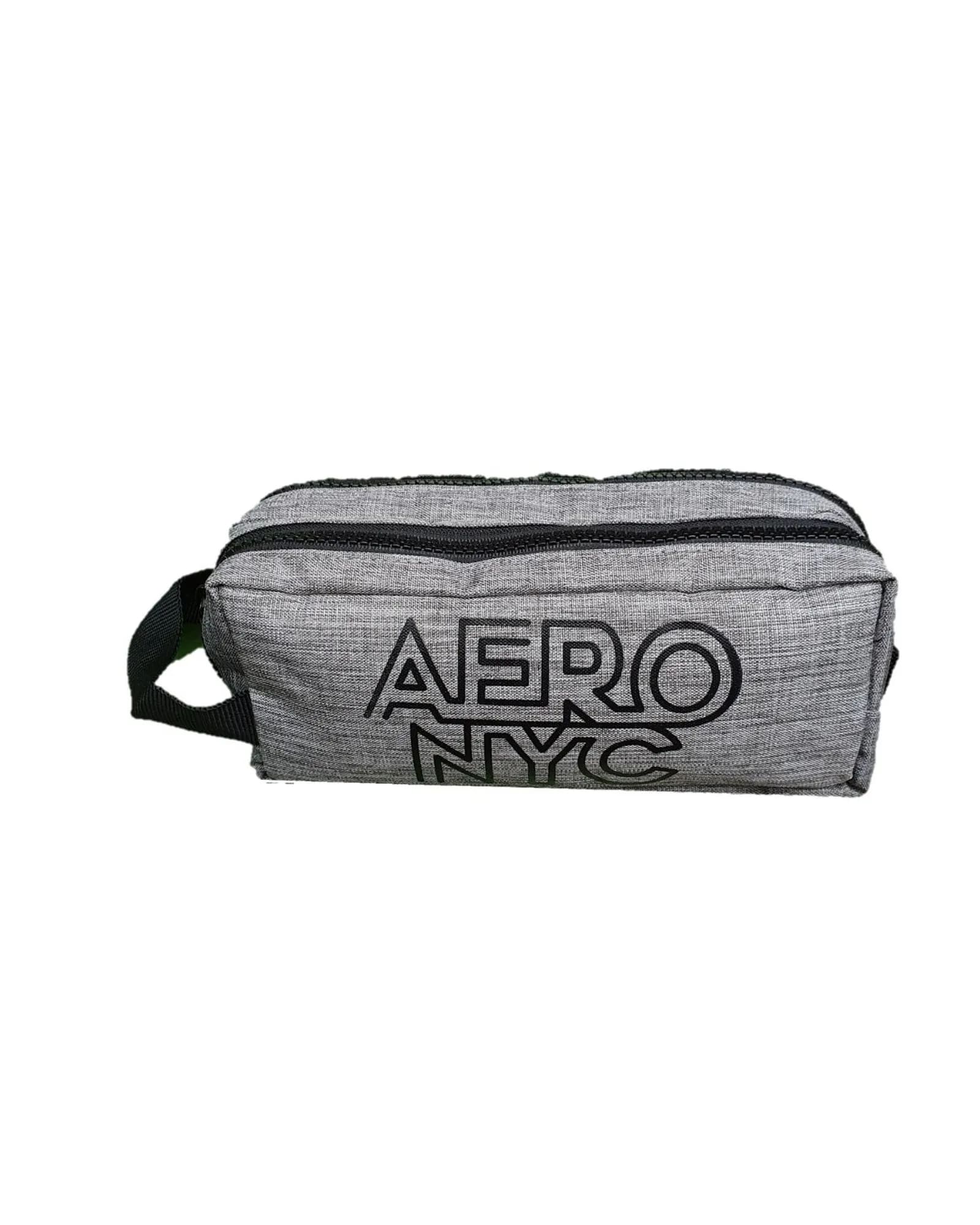 Estojo Escolar Dermiwil Aero Nyc 2 Divisórias Grande Cinza