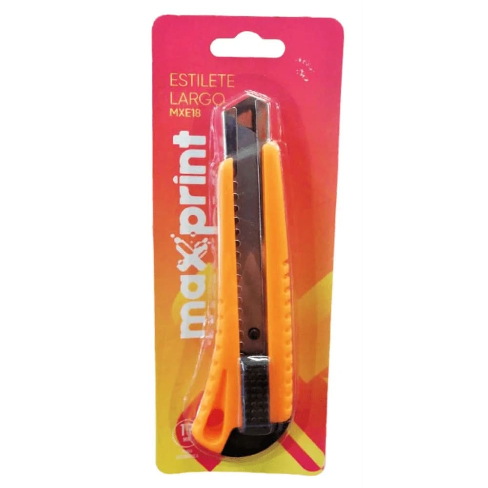 Estilete Largo Maxprint Grande 18mm Ponta Metal