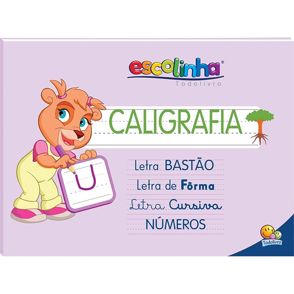 Livro Todolivro Escolinha Sistema de Caligrafia Diversos