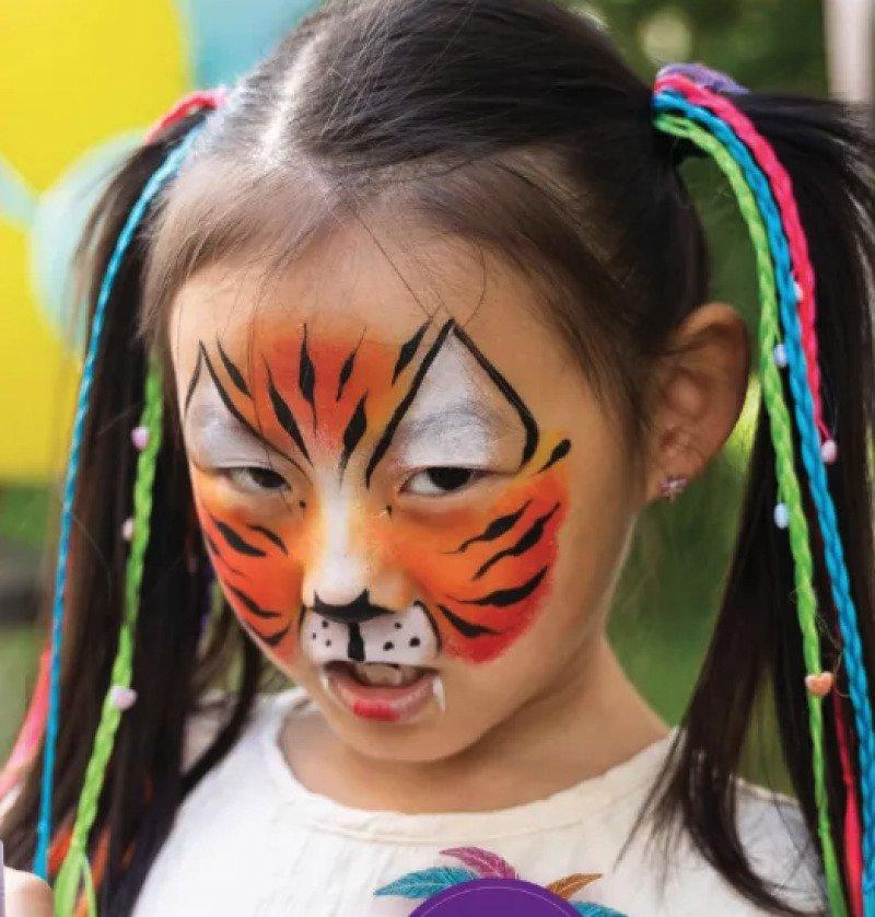 Tinta Pintura Facial Corporal Roll On 6ml Tinta da Alegria Brincadeira Carnaval Verde