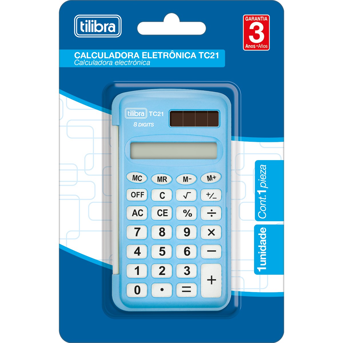 Calculadora de Bolso e Dígitos Pequena TC21
