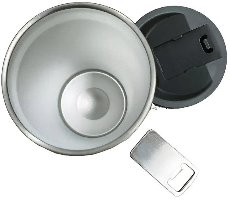 Copo Térmico 473 ml Aço Inox Com Tampa e Abridor Verde