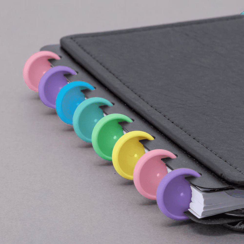 Disco para Caderno Inteligente 12 Discos Médio 23mm com Elástico Diversidade Brasileira