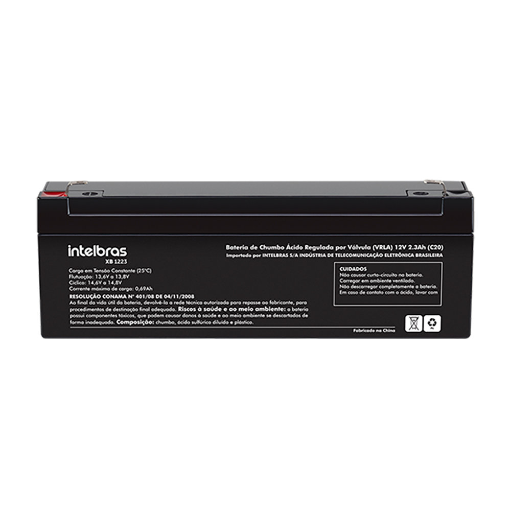 Bateria chumbo-ácido 12V Intelbras XB 1223