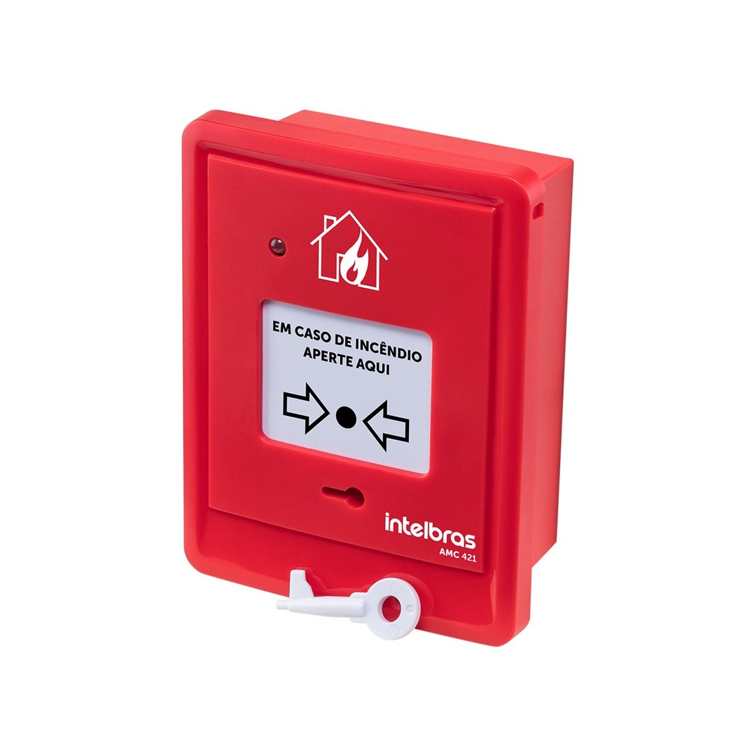 Acionador Manual Convencional sem Sirene Intelbras AMC 421