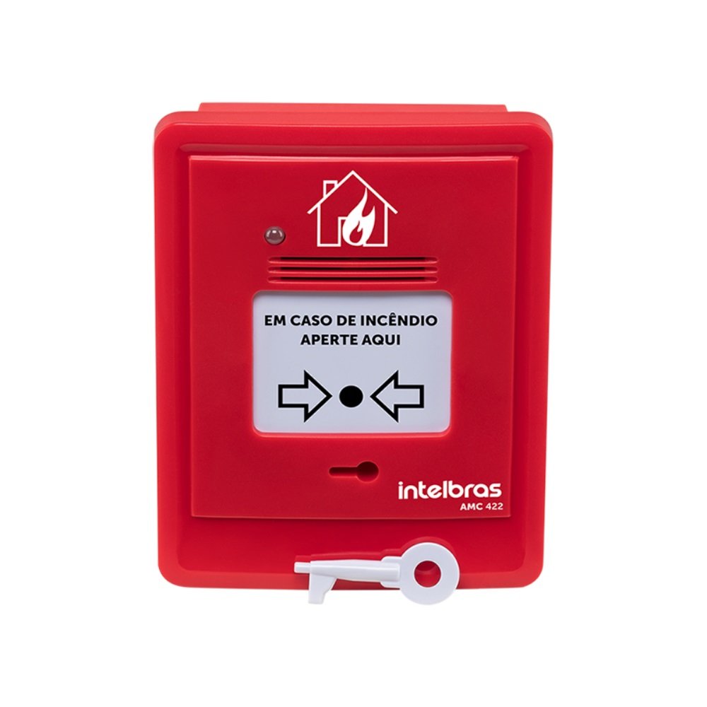 Acionador Manual Convencional com Sirene Intelbras AMC 422