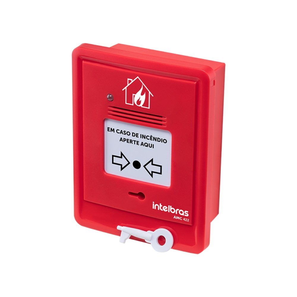 Acionador Manual Convencional com Sirene Intelbras AMC 422