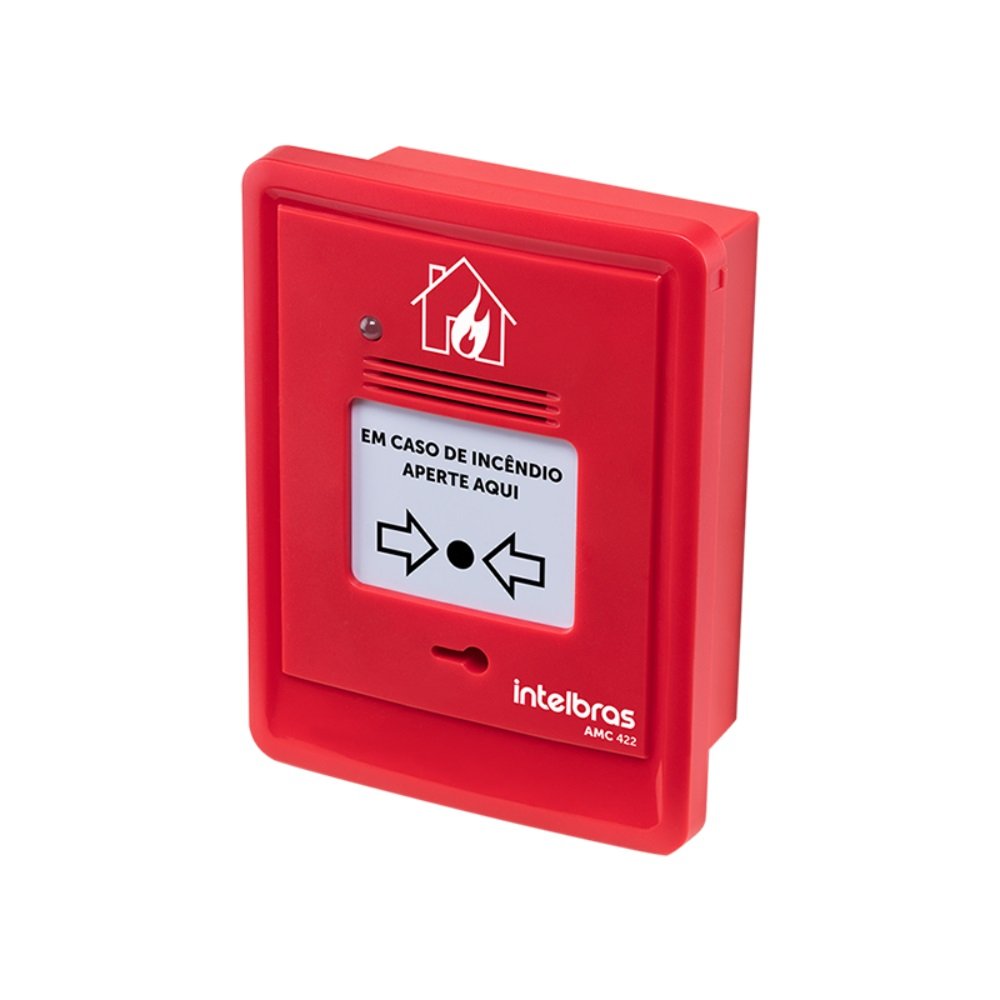 Acionador Manual Convencional com Sirene Intelbras AMC 422