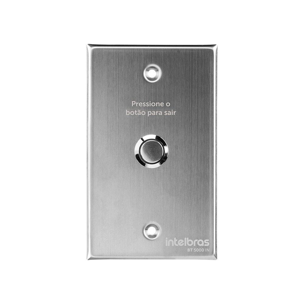 Acionador Abertura Inox Embutir BT 5000 IN Intelbras