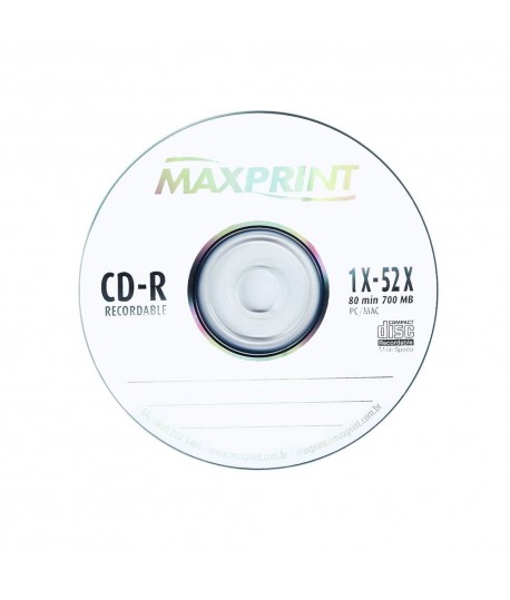 CD-R Virgem Maxprint 700mb com Envelope