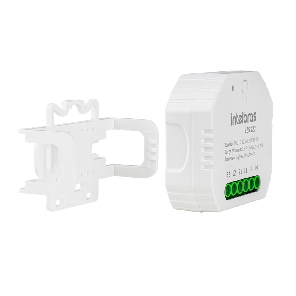 Mini Controlador Inteligente Interruptor ZIGBEE 2 Cargas EZS 222 Intelbras