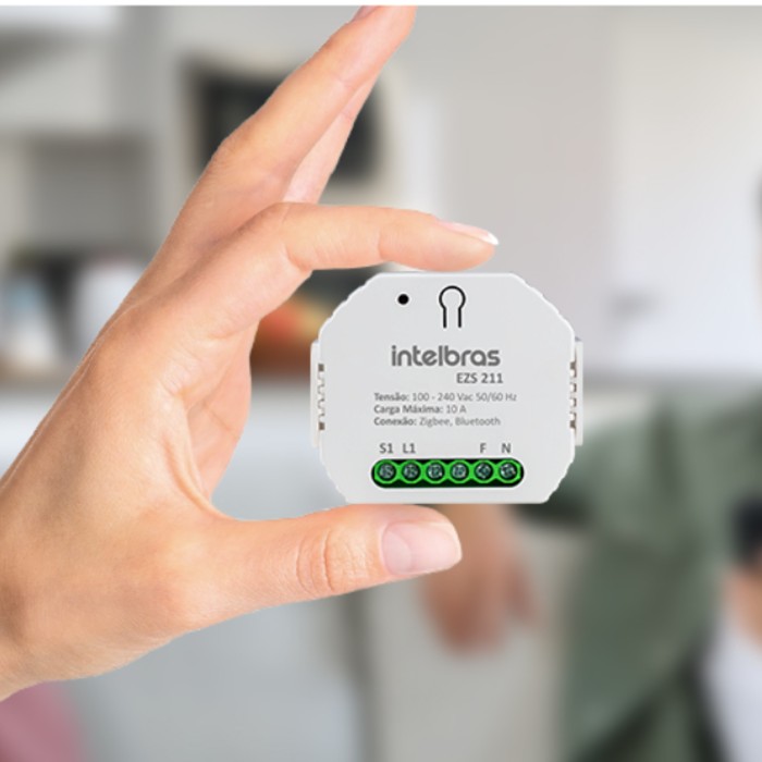Mini Controlador Inteligente Interruptor ZIGBEE 2 Cargas EZS 222 Intelbras