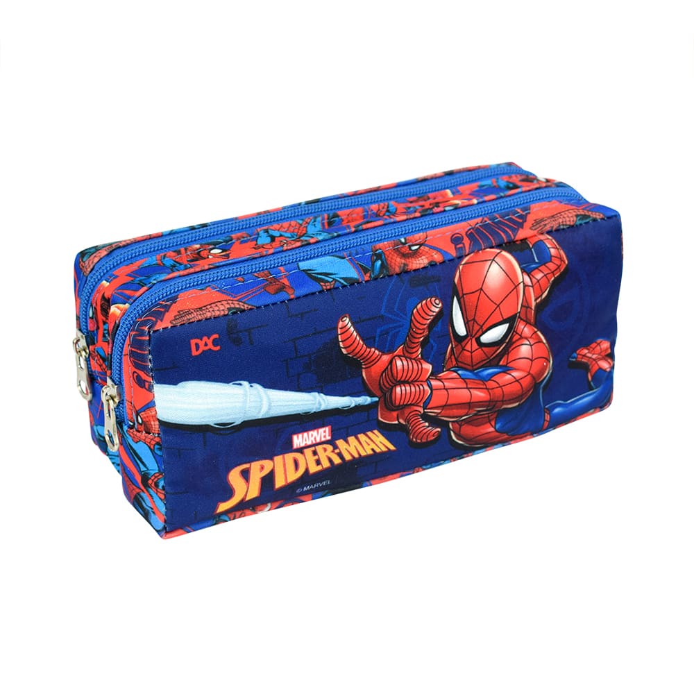 Estojo Escolar DAC Homem Aranha Duplo em Tecido