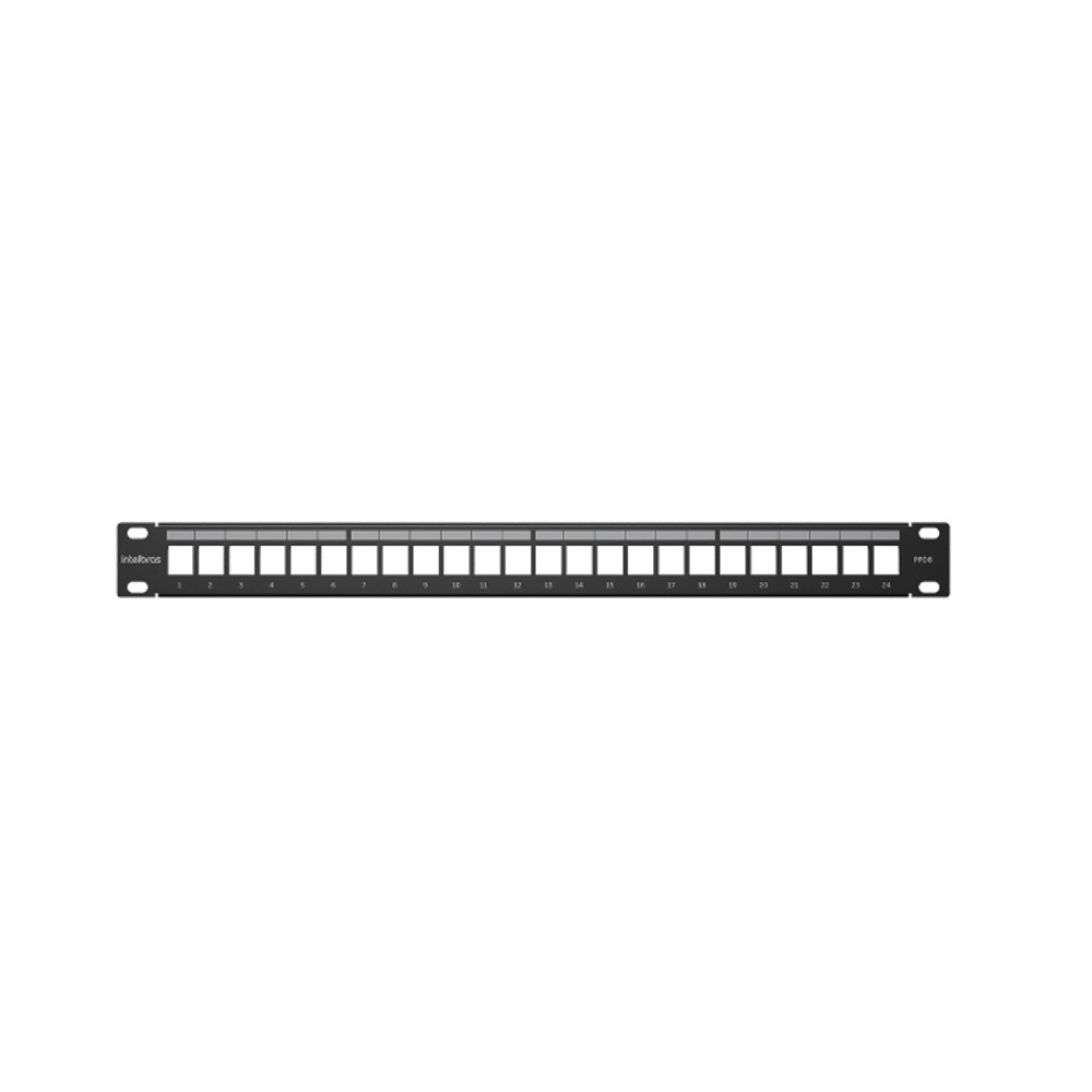 Patch Panel 24 Portas Descarragado Blindado PPDB24 Intelbras