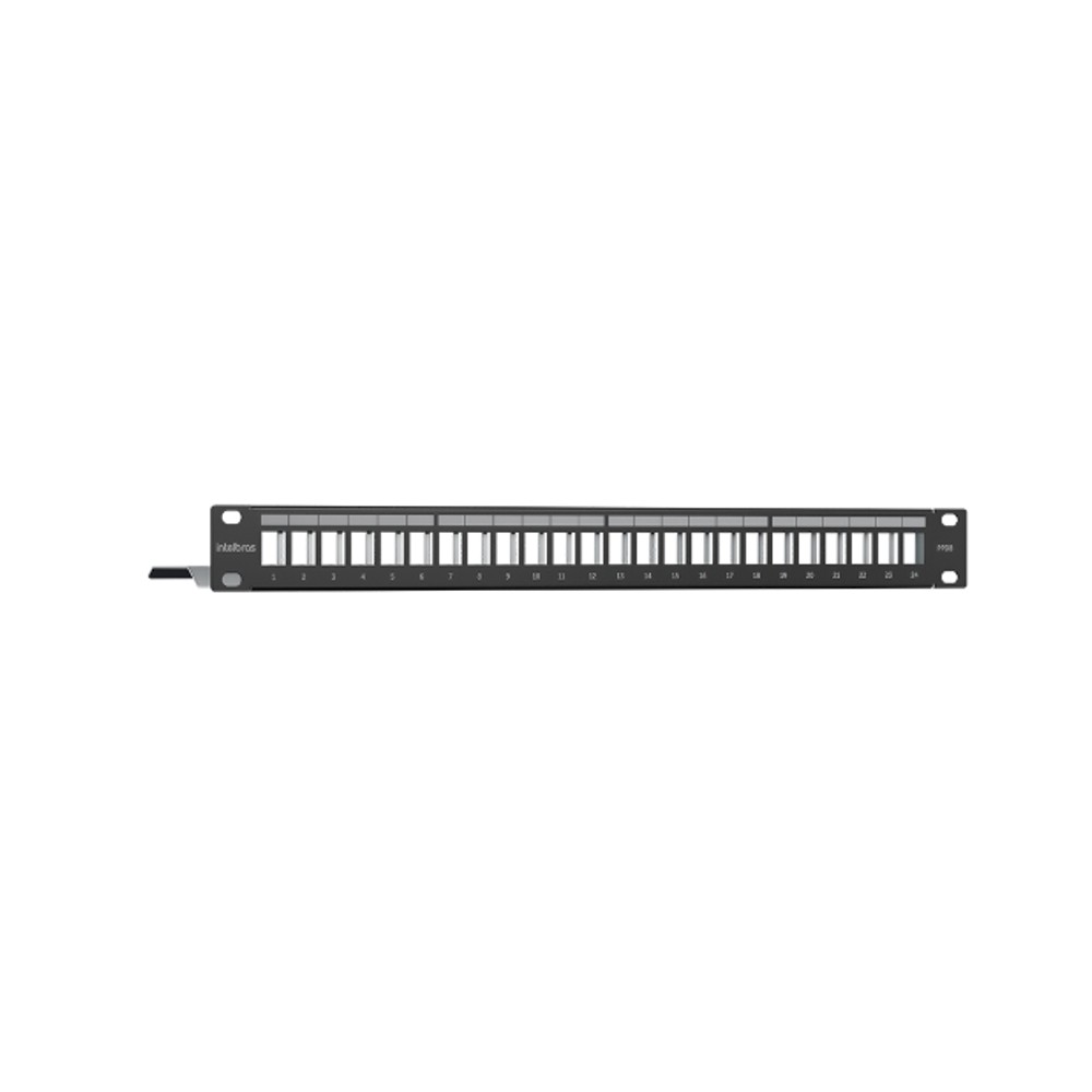 Patch Panel 24 Portas Descarragado Blindado PPDB24 Intelbras