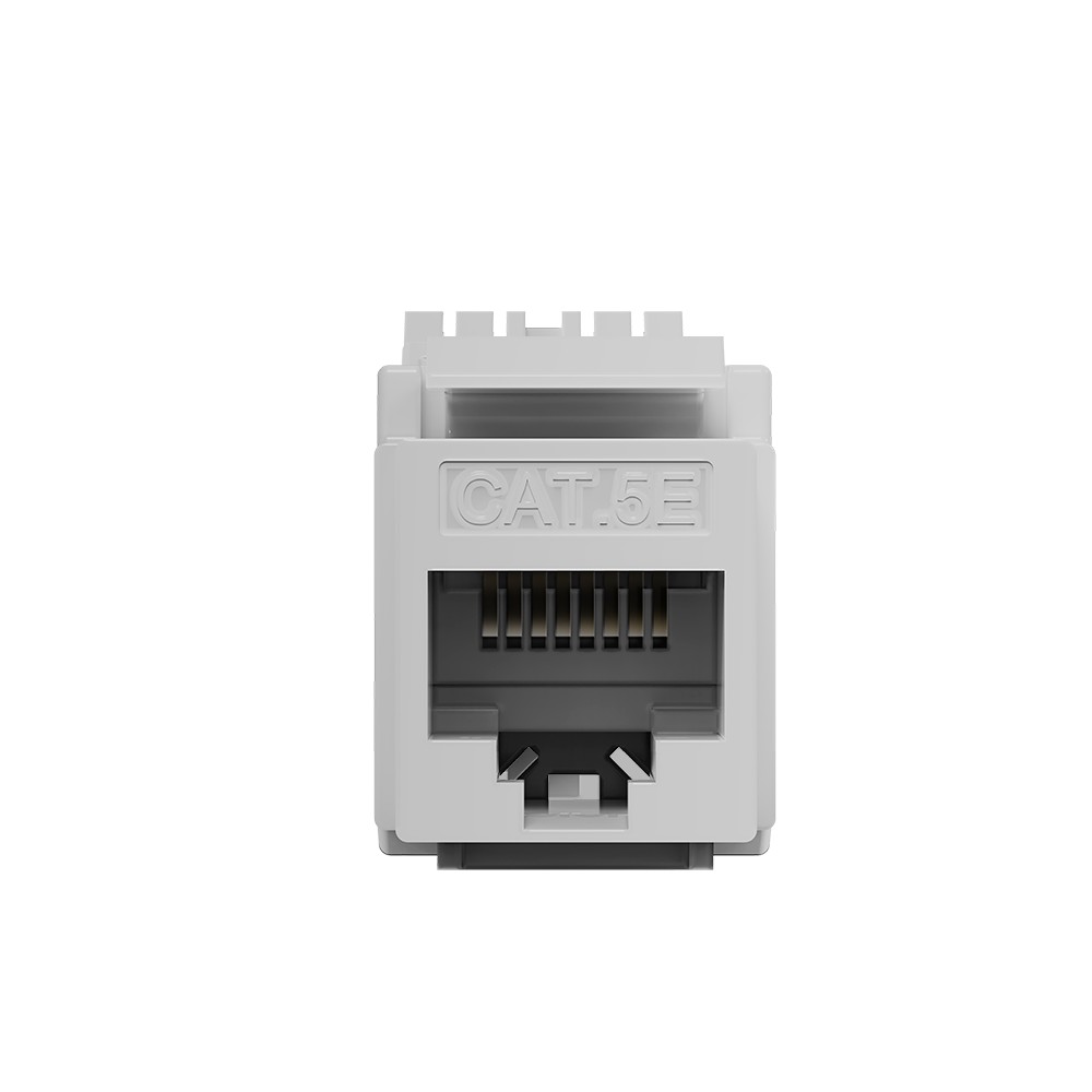 Conector RJ45 Fêmea 180° Cat5e Keystone Jack Intelbras